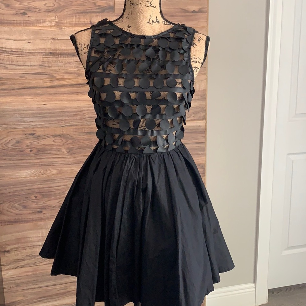 Angel biba black skater club dress